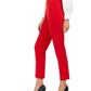 Calça feminina Calvin Klein Tretch Slim-Fit Vermelha Tamanho 10