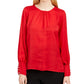 Calvin Klein Top Feminino Tecido Vermelho Tamanho Grande