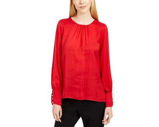 Calvin Klein Top Feminino Vermelho Tamanho Extra Grande