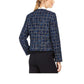 Jaqueta Calvin Klein Feminina Tweed Desfiada Azul Tamanho 6