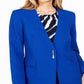 Calvin Klein Blazer Feminino Sem Gola e Botão Único Azul Tamanho 0