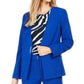 Calvin Klein Blazer Feminino Sem Gola e Botão Único Azul Tamanho 10