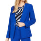 Calvin Klein Blazer Feminino Sem Gola e Botão Único Azul Tamanho 2