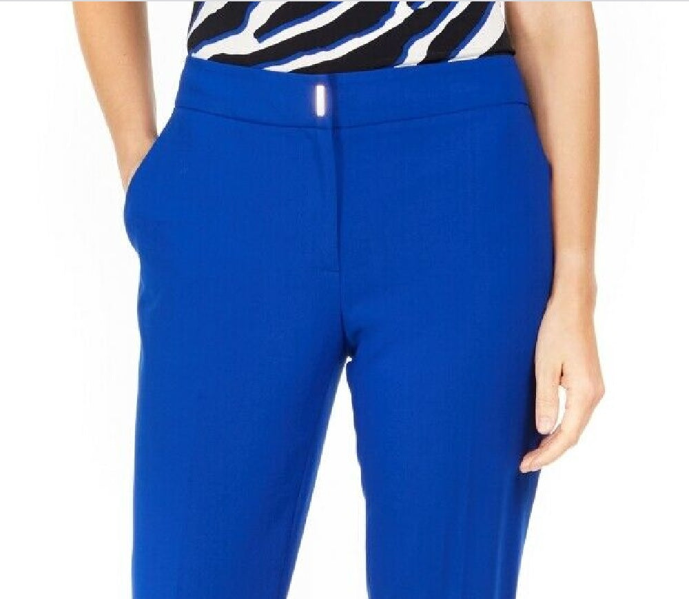 Calça social feminina Calvin Klein reta azul tamanho 2