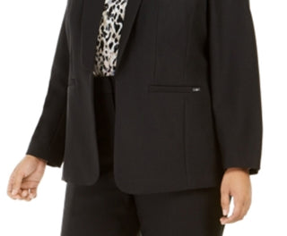 Calvin Klein Parker Twill Blazer Feminino Preto Tamanho 16