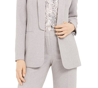 Calvin Klein Parker Twill Blazer Feminino Cinza Tamanho 4