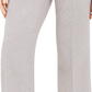 Calça curta de sarja Calvin Klein feminina com bolso e zíper, cinza, tamanho 10