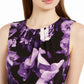 Blusa sem mangas com estampa floral feminina Calvin Klein, preta, tamanho X-G