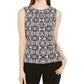 Blusa Calvin Klein Feminina Estampada Sem Mangas Preta Tamanho Grande