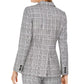 Calvin Klein Blazer Xadrez Feminino Cinza Tamanho 16