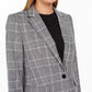 Calvin Klein Blazer Xadrez Feminino Cinza Tamanho 16