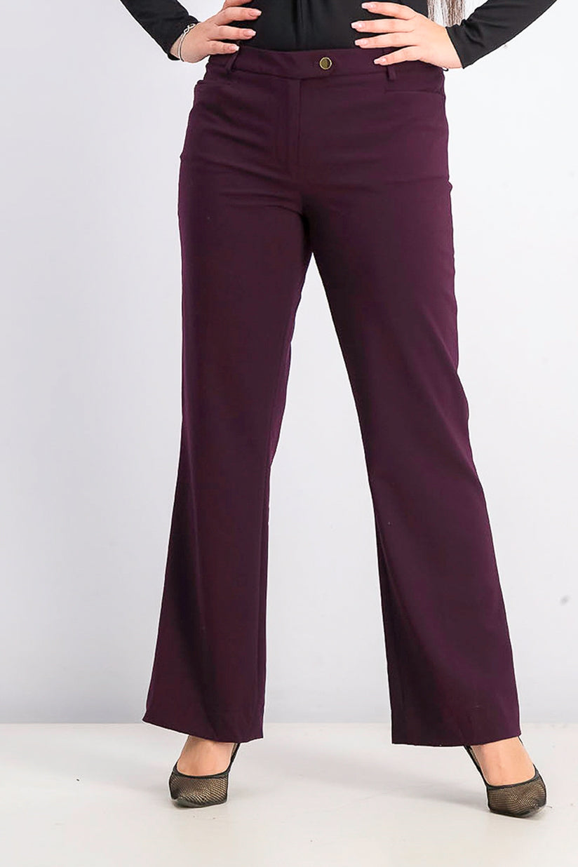 Calça Calvin Klein Modern Fit Feminina Roxa Tamanho 14