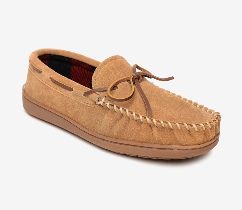 Mocassins masculinos com biqueira dourada, marrom, tamanho grande