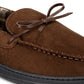 Mocassins masculinos com biqueira dourada, bege escuro, tamanho pequeno