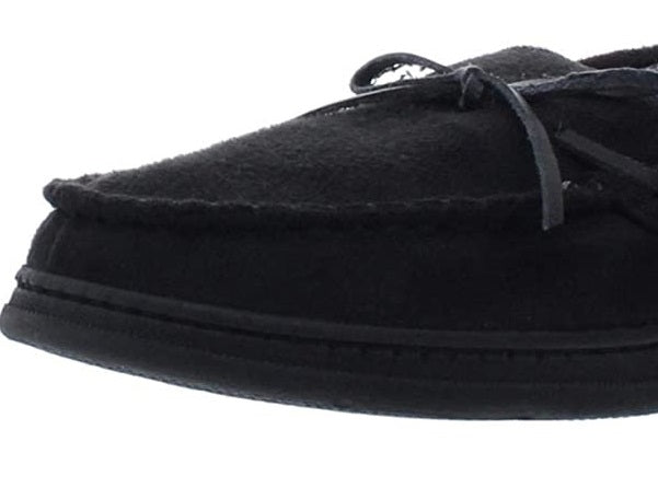 Mocassins masculinos com biqueira dourada e amarração, tamanho grande, pretos