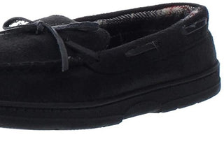 Mocassins masculinos com biqueira dourada e amarração, tamanho grande, pretos