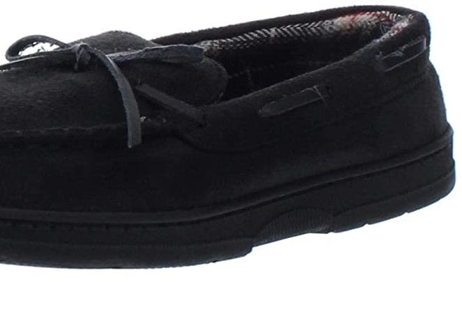 Mocassins masculinos com biqueira dourada e amarração, tamanho grande, pretos