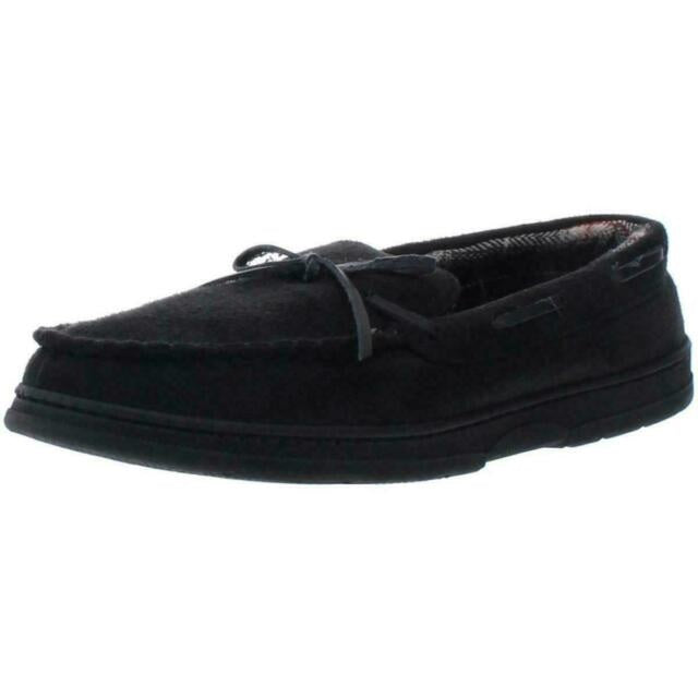 Mocassins masculinos com biqueira dourada e amarração, tamanho médio, pretos