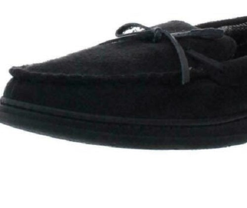 Mocassins masculinos com biqueira dourada e amarração, tamanho médio, pretos