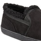 Pantufas masculinas Gold Toe Twin Gore de camurça sintética, pretas, tamanho pequeno