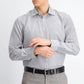 Camisa social masculina com estampa geométrica, corte slim e antirrugas, tamanho médio, da Society of Threads