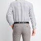 Camisa social masculina com estampa geométrica, corte slim e antirrugas, tamanho médio, da Society of Threads