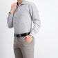Camisa social masculina com estampa geométrica, corte slim e antirrugas, tamanho médio, da Society of Threads