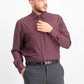 Camisa social masculina slim fit com elasticidade e diamante, tamanho grande, vermelha, da Society of Threads
