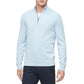 Suéter Calvin Klein Masculino com Zíper 1/4 Azul Claro Tamanho Médio
