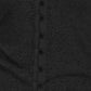 Camisa Crave Fame Juniors com decote em V e botões frontais, preta, tamanho pequeno
