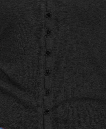 Camisa Crave Fame Juniors com decote em V e botões frontais, preta, tamanho pequeno