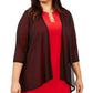 Blusa feminina plus size com frente aberta, preta, tamanho 3X