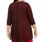 Blusa feminina plus size com frente aberta, preta, tamanho 3X