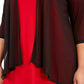 Blusa feminina plus size com frente aberta, preta, tamanho 3X