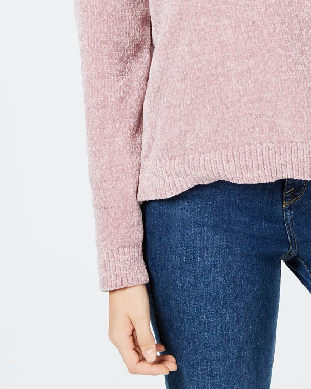 Suéter com capuz Hippie Rose Juniors Chenille rosa tamanho extra grande