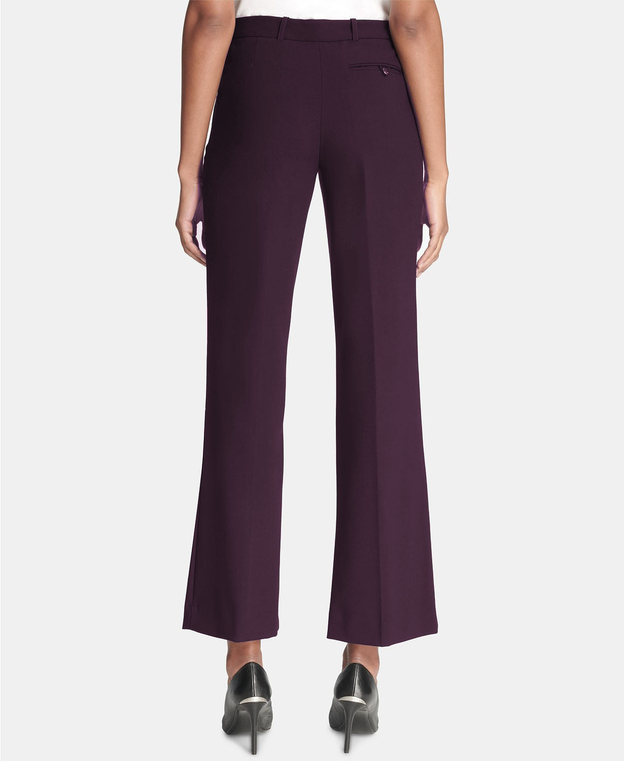 Calça Calvin Klein Petite Modern Fit Feminina Roxa Tamanho 12P