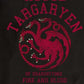 Camiseta masculina estampada da Casa Targaryen de Game of Thrones da Ripple Junction, preta, tamanho extragrande