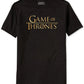 Camiseta masculina com logotipo de Game of Thrones da Ripple Junction, preta, tamanho pequeno