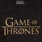 Camiseta masculina com logotipo de Game of Thrones da Ripple Junction, preta, tamanho pequeno