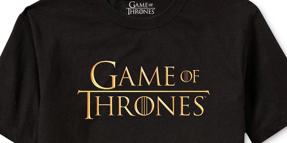 Camiseta masculina com logotipo de Game of Thrones da Ripple Junction, preta, tamanho pequeno
