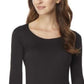 Roupa íntima térmica feminina 32 Degrees, preta, tamanho grande