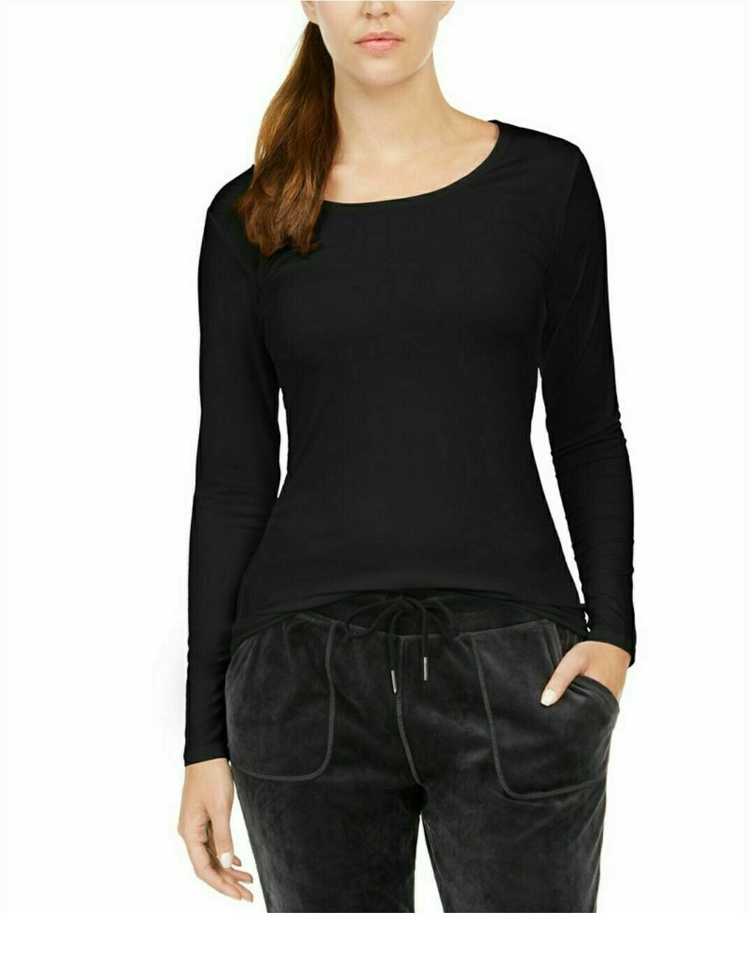 Roupa íntima térmica feminina 32 Degrees, preta, tamanho extra grande
