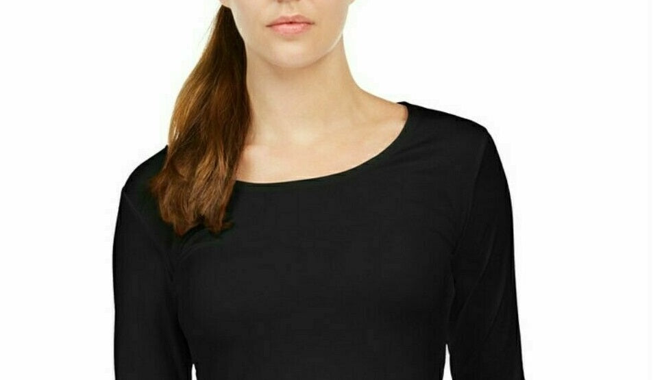Roupa íntima térmica feminina 32 Degrees, preta, tamanho extra grande