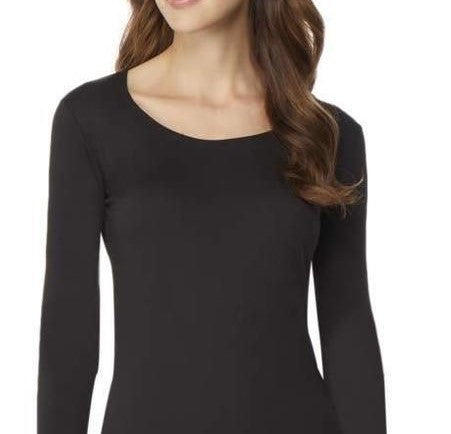 Roupa íntima térmica feminina 32 Degrees, preta, tamanho médio