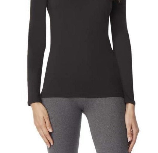 Roupa íntima térmica feminina 32 Degrees, preta, tamanho médio