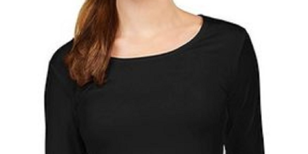 Roupa íntima térmica feminina 32 Degrees, preta, tamanho pequeno