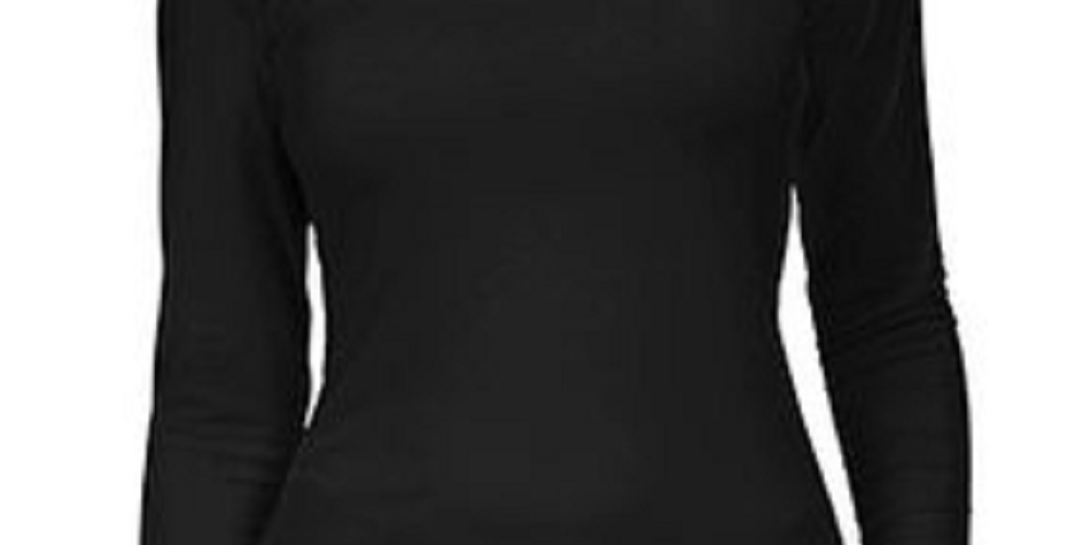 Roupa íntima térmica feminina 32 Degrees, preta, tamanho pequeno
