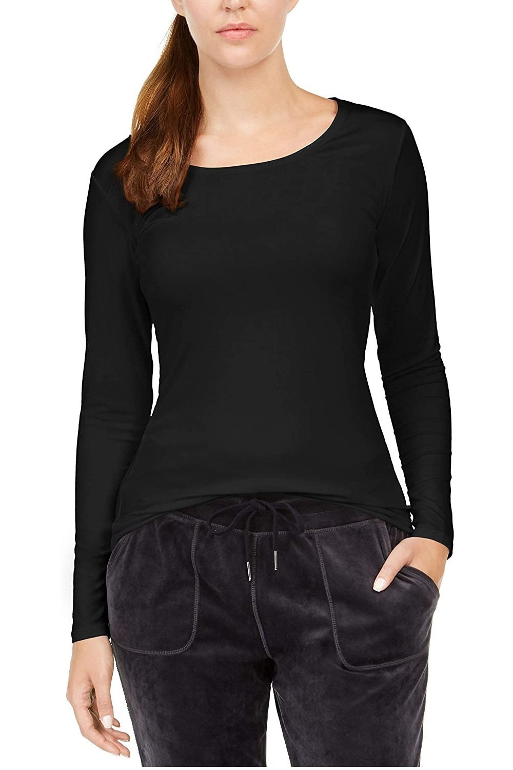 Roupa íntima térmica feminina 32 Degrees, preta, tamanho extra grande