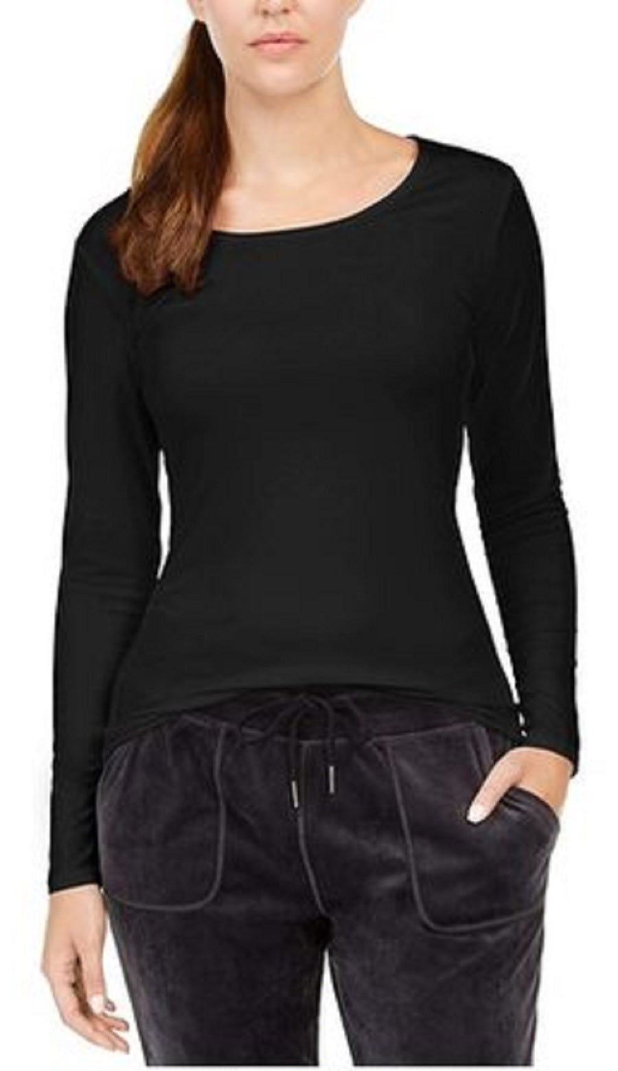 Roupa íntima térmica feminina 32 Degrees, preta, tamanho 2, extra grande
