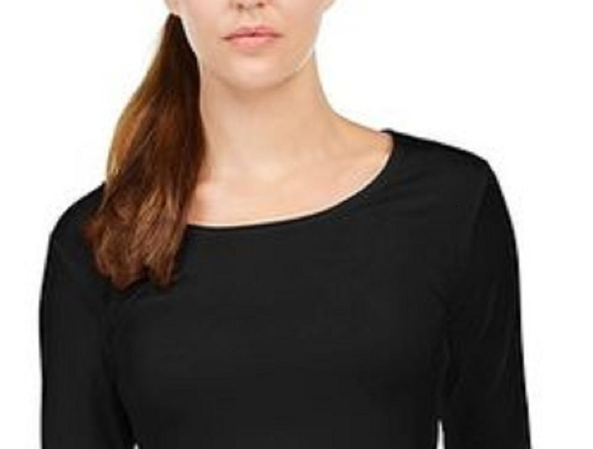 Roupa íntima térmica feminina 32 Degrees, preta, tamanho 2, extra grande
